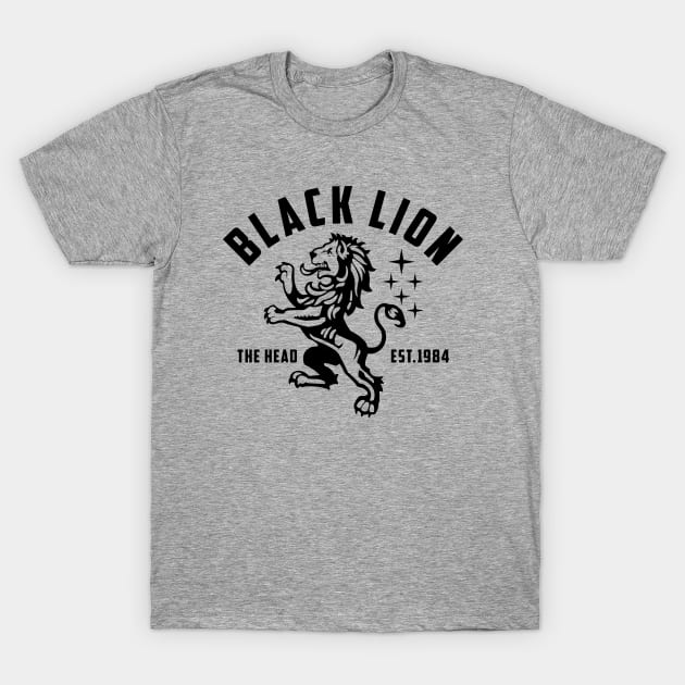 V Force Black Lion Crest T-Shirt by PopCultureShirts